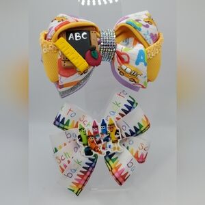 Beautiful Set of Hairbows Back to School